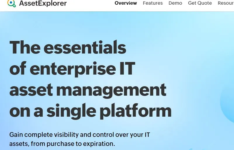ManageEngine AssetExplorer