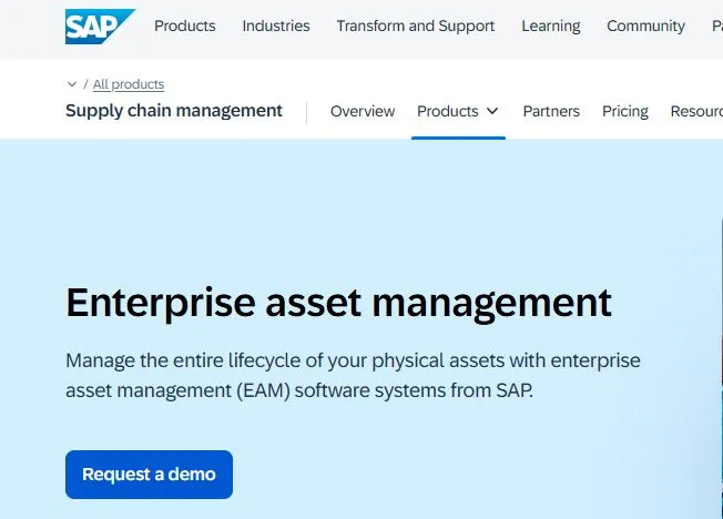SAP Enterprise Asset Management